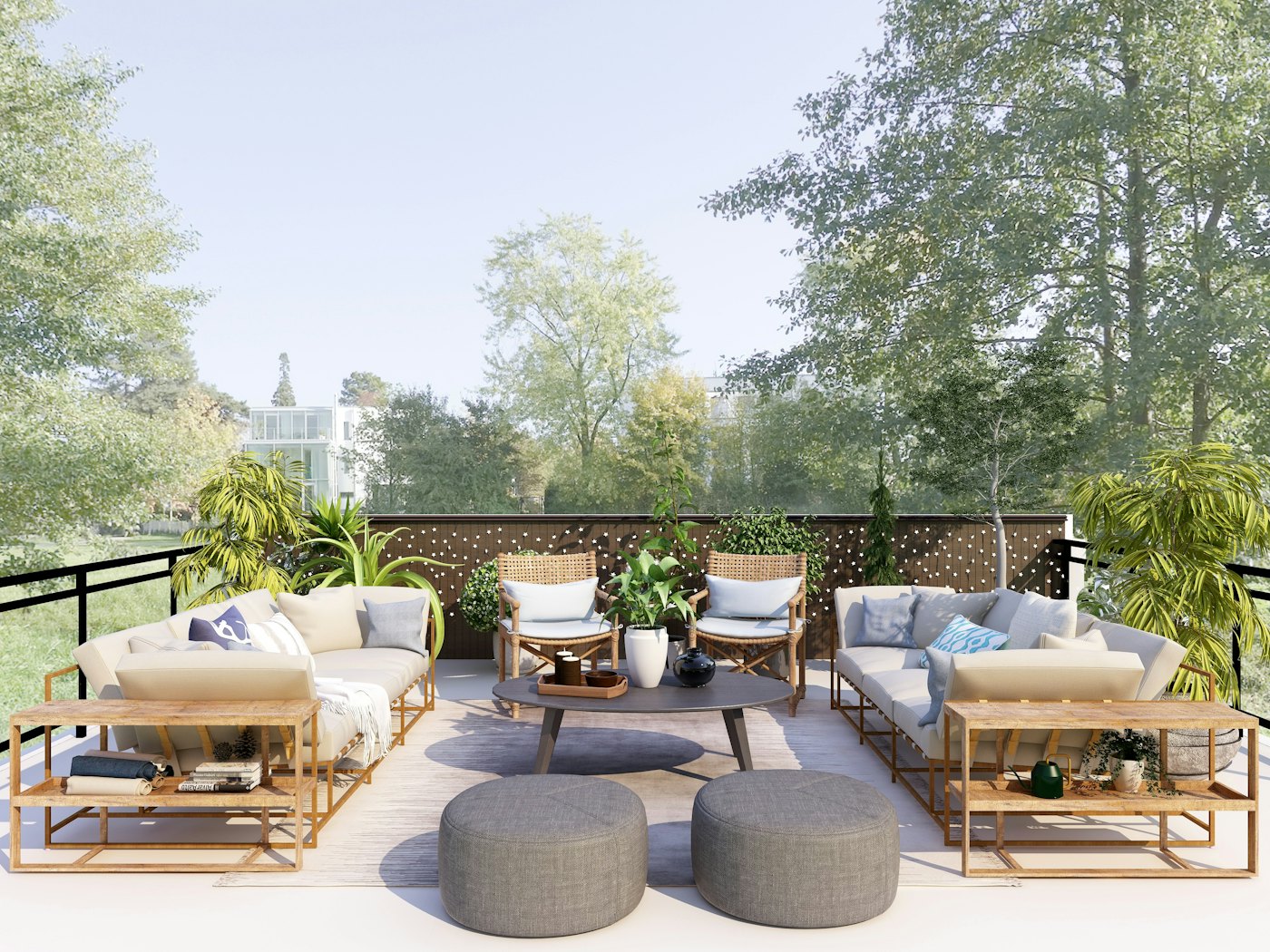 Outdoor patio living space